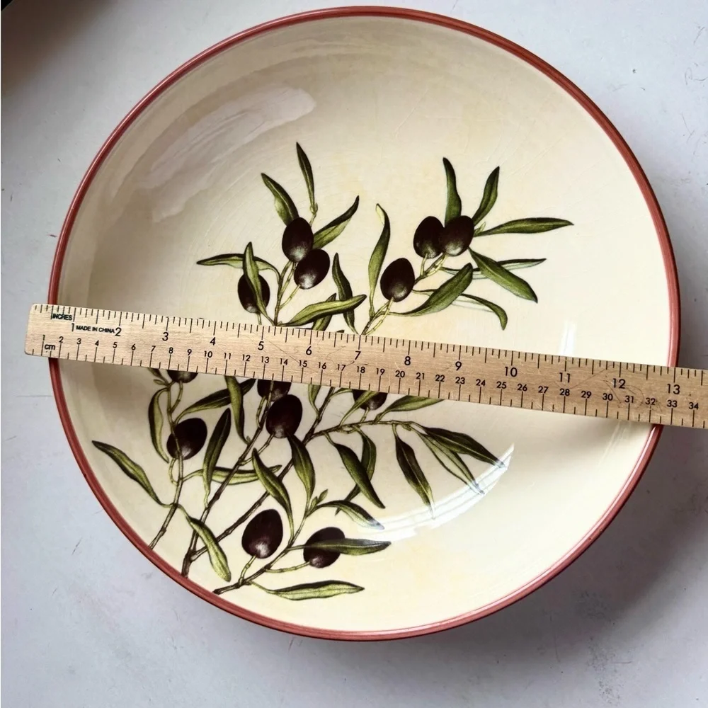 Williams Sonoma Les Oliviers Serving Bowl 13”